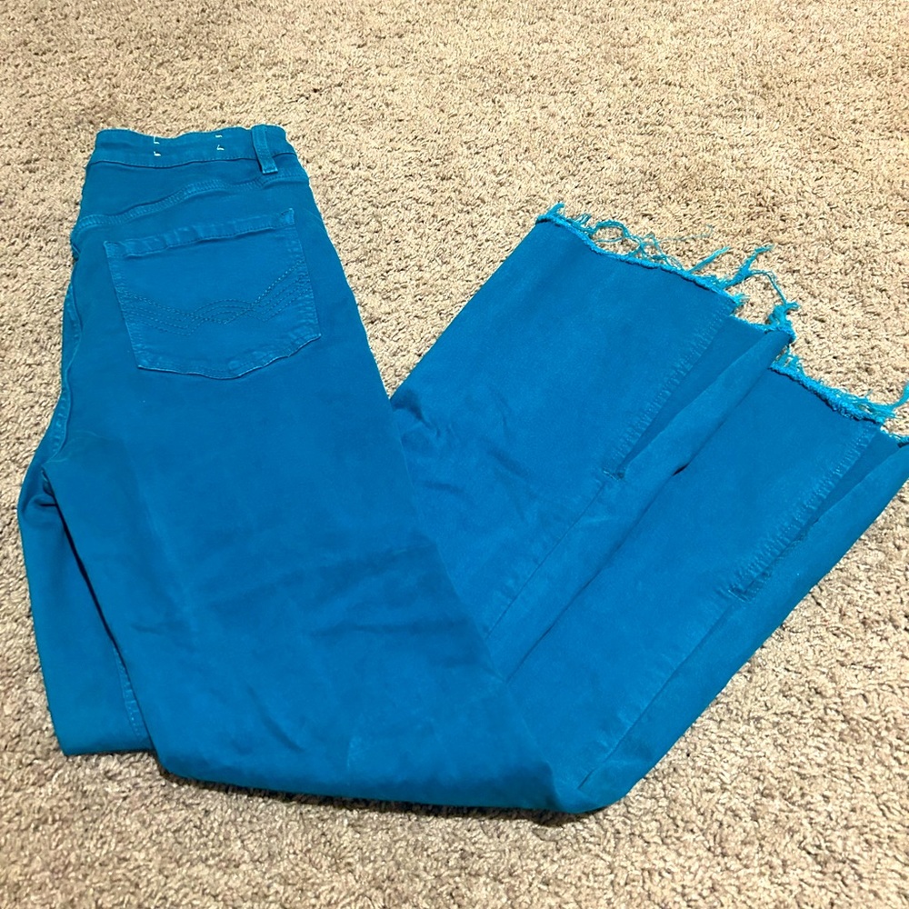 Teal Idyllwind flare jeans